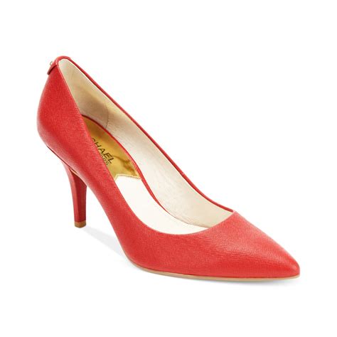 michael kors heels red|michael kors closed toe pumps.